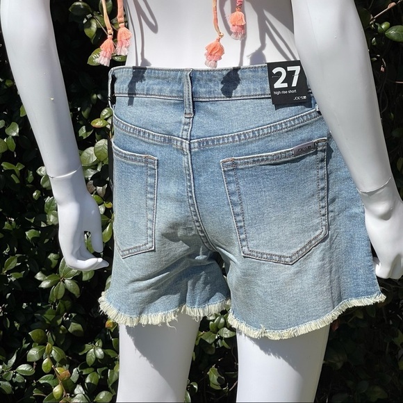 💋NWT JOE’S High Waist Button Fly Raw Hem Denim Shorts - Picture 9 of 13